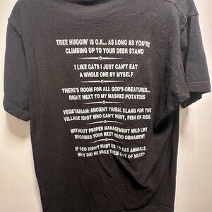 PETA Parody Graphic Tee “People for the Eating of Tasty Animals” Shirt Size L